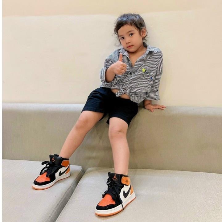 Giày Thể Thao Cổ Cao JD Thời Trang Cho Bé Trai SZ 26-37