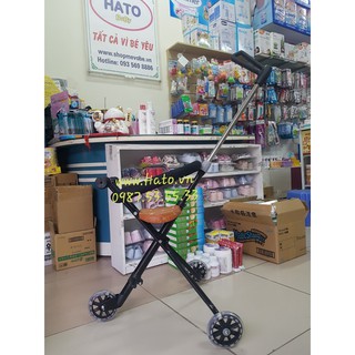 Xe đẩy gấp gọn Pu 5 bánh