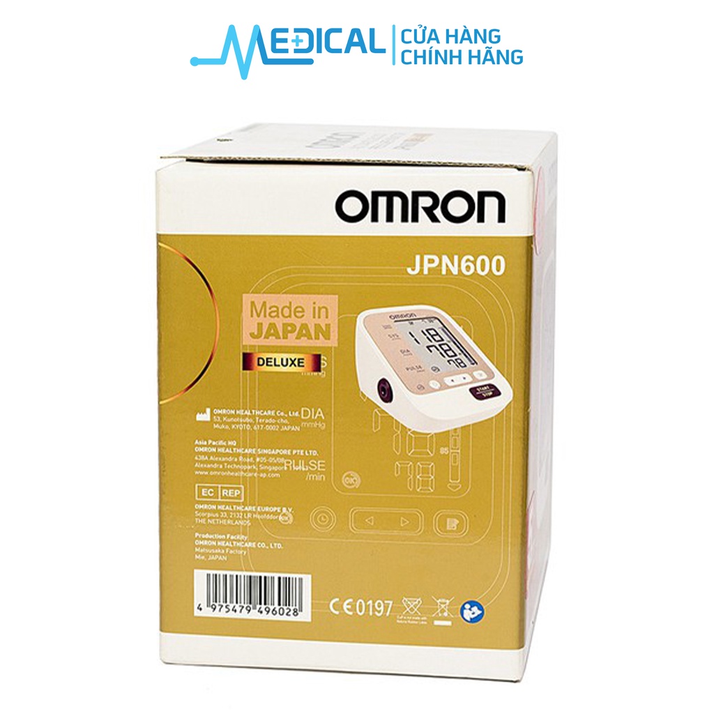 Máy đo huyết áp bắp tay tự động OMRON JPN600 bảo hành 5 năm chính hãng MEDICAL