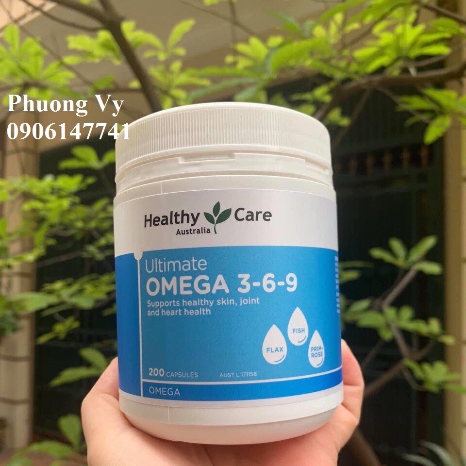 Omega 3 6 9 Healthy Care Ultimate Của Úc (200 Viên) mẫu mới