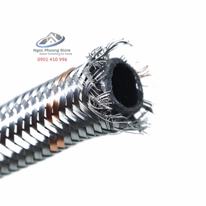 Dây cấp nước Inox 304 ONSPA ĐÀI LOAN độ dài 3 tấc  đến 2 mét  - Mã 102XS01