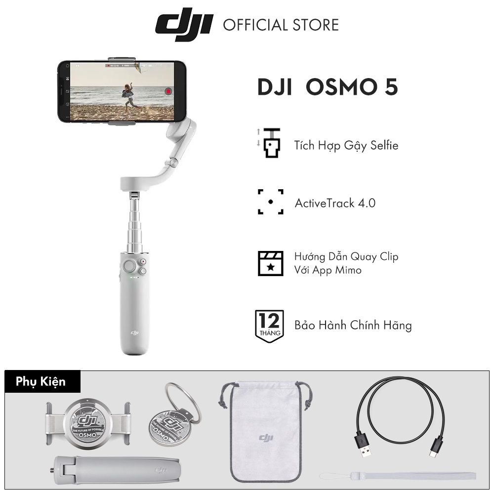 [Mã LTP200 giảm 200K đơn 699K] Tay cầm gimbal DJI Osmo Mobile OM5 chống rung điện thoại Hàng chính hãng - Sản phẩm mới | BigBuy360 - bigbuy360.vn