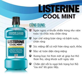 Nước súc miệng Listerine 250ml