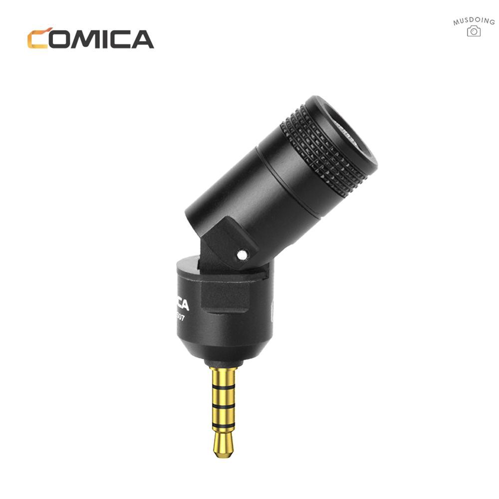 Micro mini COMICA CVM-VS07 đa hướng giắc cắm 3.5mm TRRS xoay 90 độ chuyên dụng cho máy quay Gopro