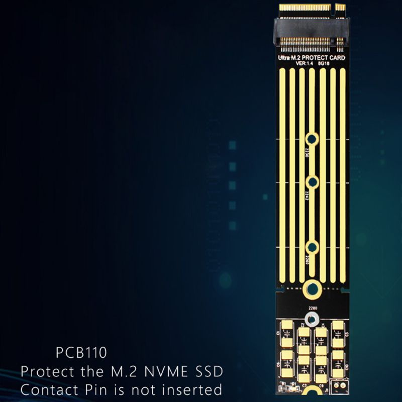 Bang for M.2 NVME Extend for Protection Card 2280 to 22110 SSD DIY Power-off for Protection Plate