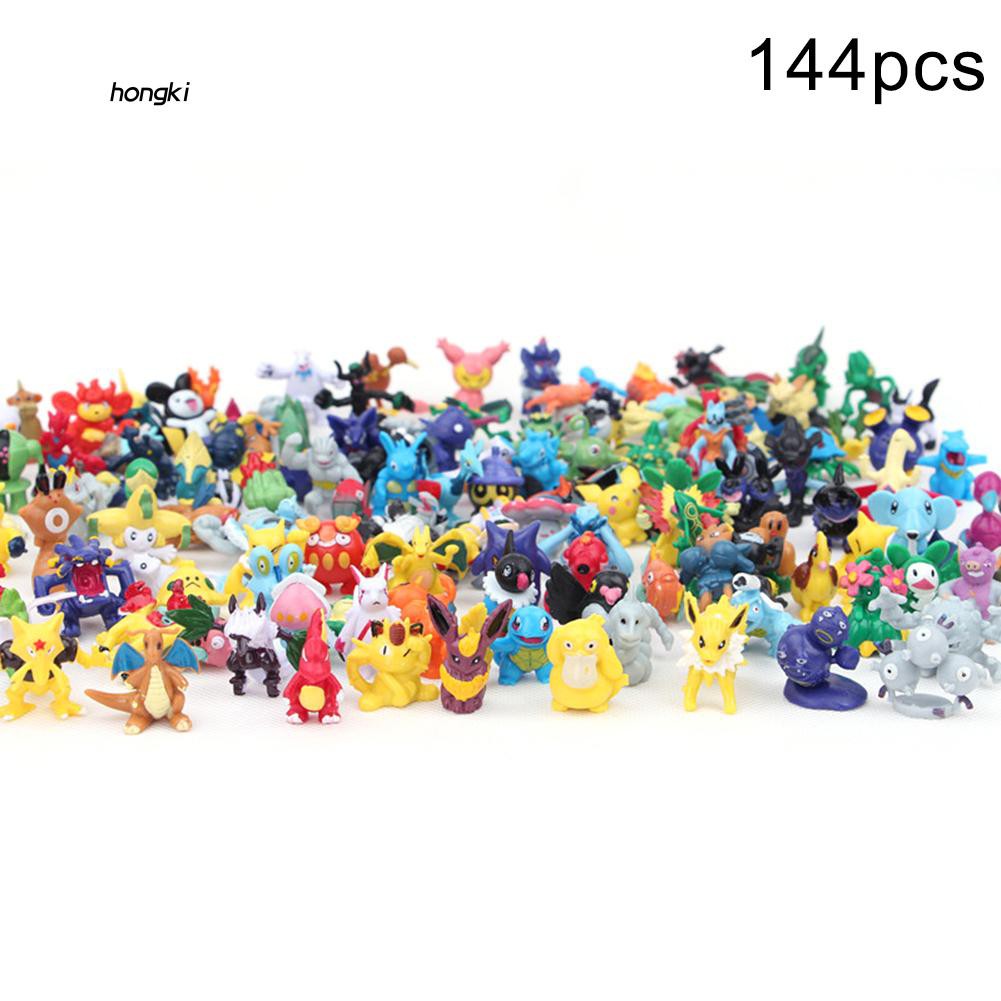Set 144 mô hình đồ chơi pokemon mini dành cho trẻ em