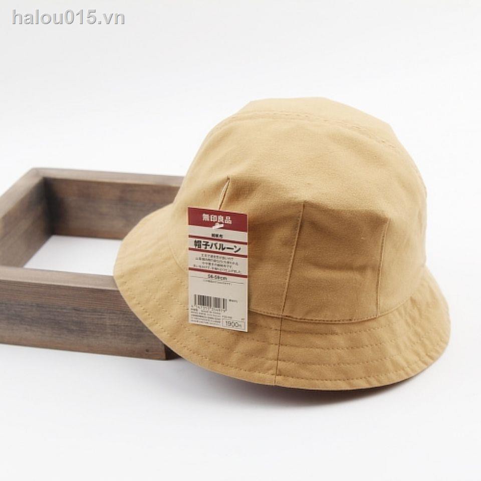 Mũ ngư dân từ cotton thời trang mùa hè phong cách Nhật Bản cho nam và nữ