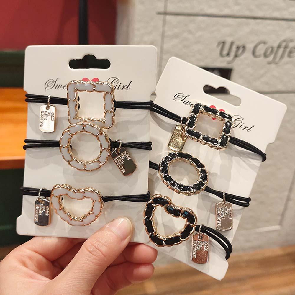 Dây Buộc Tóc Hình Trái Tim Đơn Giản Phong Cách Hàn Quốc Cho Nữ BACK2LIFE