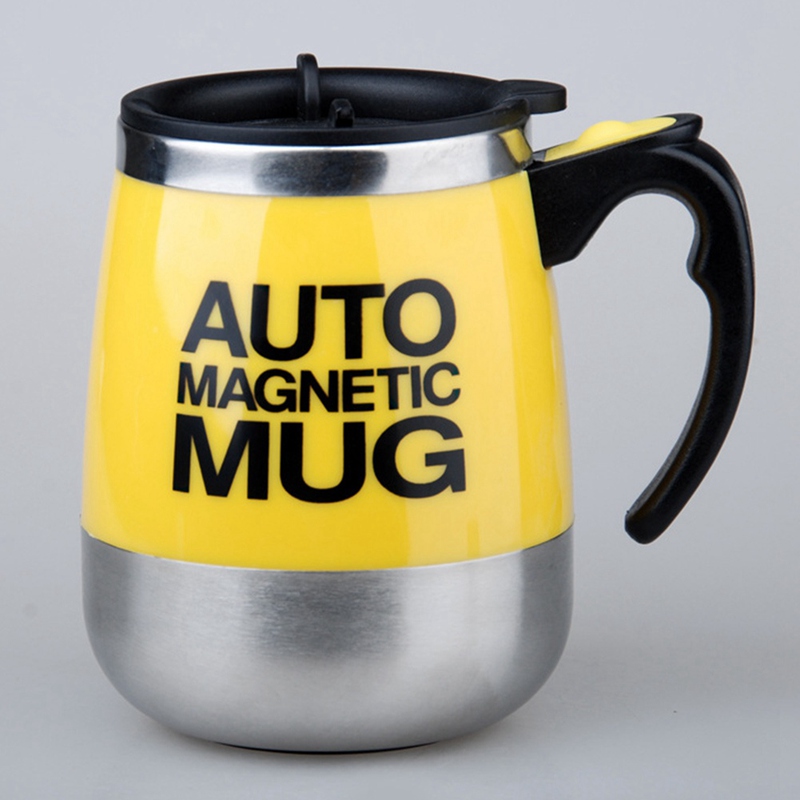 Pjquanyong Cốc Khuấy Tự Động Bằng Thép Không Gỉ Màu Đen Dung Tích 15.2 ml Tiện Dụng Cho Nhà Bếp / Văn Phòng