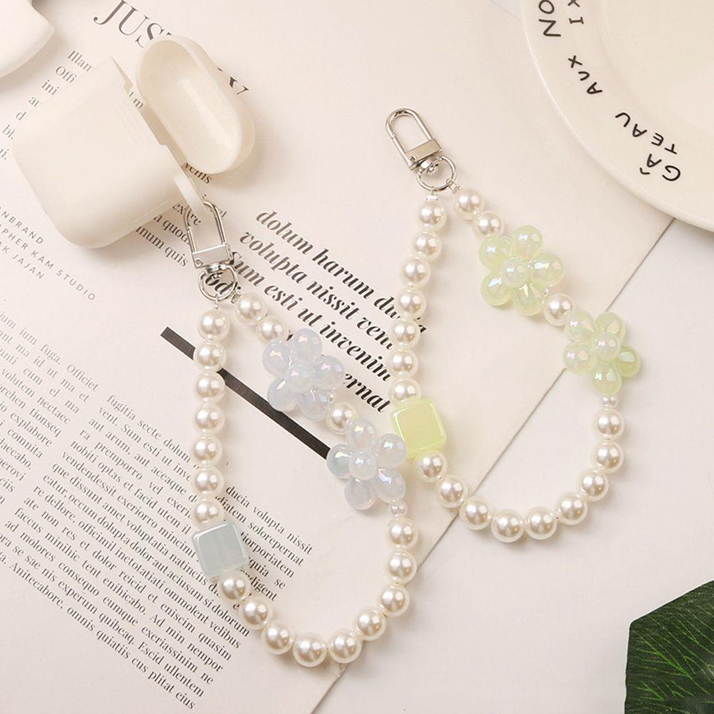 DARNELL Móc Khóa Hình Túi May Mắn Bằng Nhựa Resin Đính Hoa Trang Trí Ba Lô