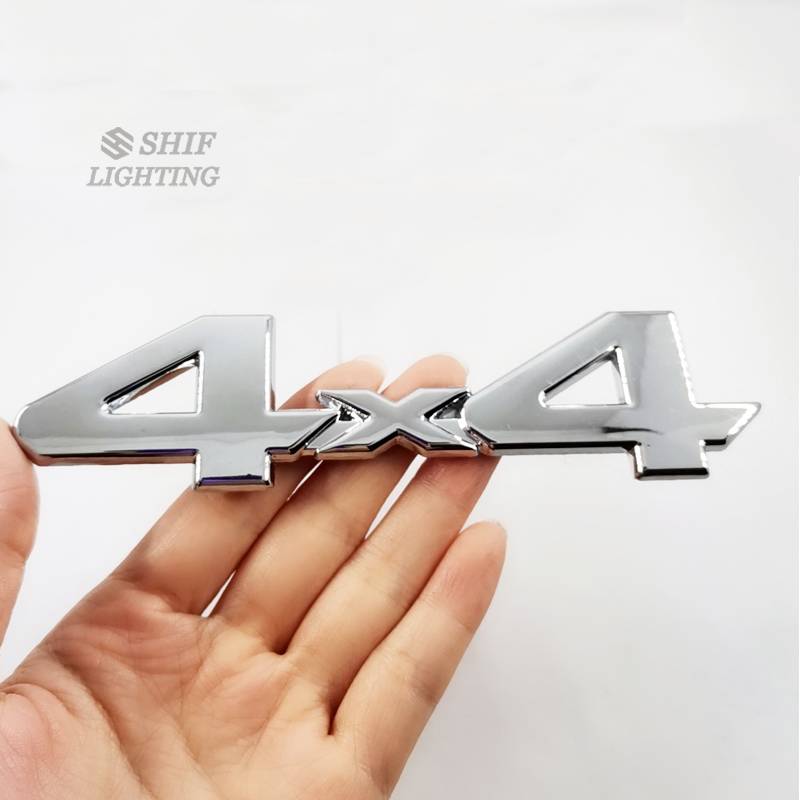 1 x 4x4 Chữ Decal Dán Trang Trí Xe Hơi, Chất Liệu Kim Loại 4x4