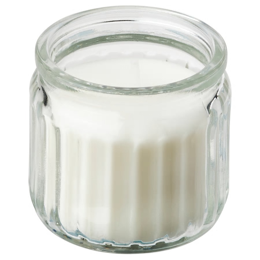 Nến thơm dạng cốc Adlad IKEA 12h - hương rừng, cam quýt, cây bách