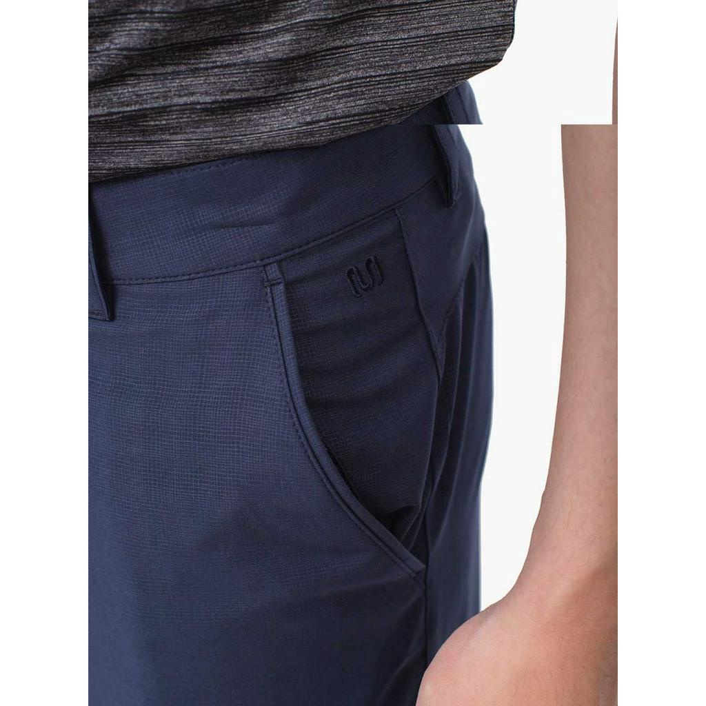 Quần short âu nam ISO028S2 Insidemen  dáng Regular fit, chất thể thao co giãn, vải mỏng nhẹ, hoạ tiết kẻ chìm