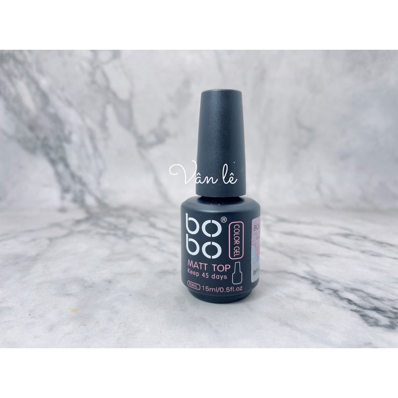 Sơn gel top base cứng móng top lì hãng bobo