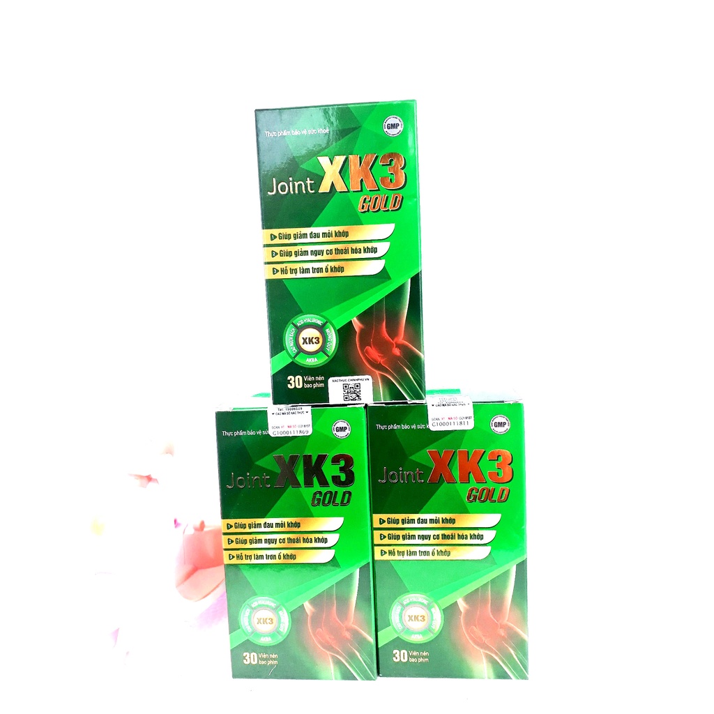 Viên khớp JOINT XK3 GOLD, giúp giảm đau mỏi khớp, giảm nguy cơ thoái hóa khớp, hỗ trợ làm trơn ổ khớp