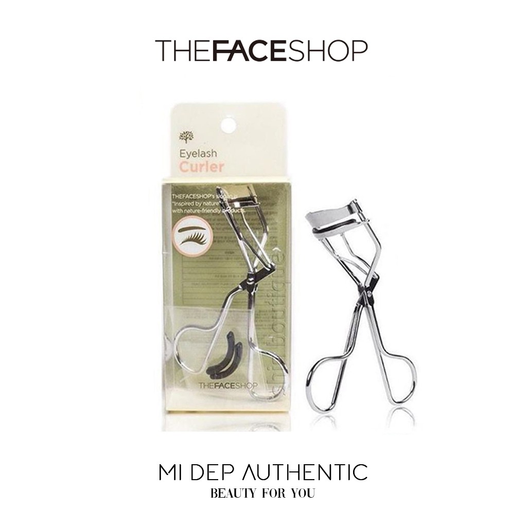 Kẹp mi The Face Shop Eyelash Curler Hàn Quốc - Tặng kèm mút thay thế - Mị Đẹp Authentic