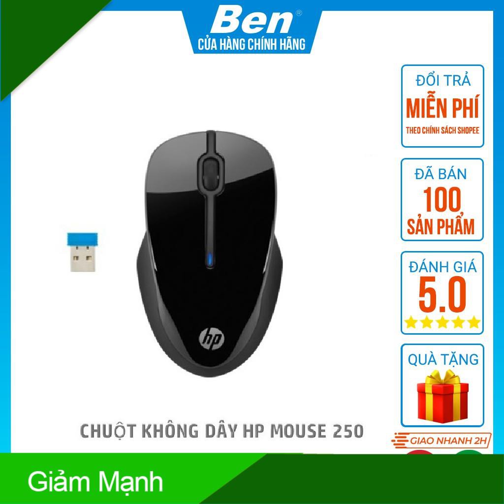 Chuột không dây HP 250 Wireless Mouse cho máy tính, laptop chính hãng HP 3FV67AA