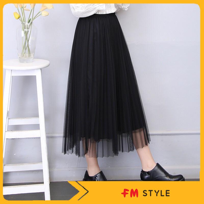 Chân váy dài, chân váy công chúa chất voan 2 lớp mềm mại phong cách Hàn Quốc Fmstyle 2210825035