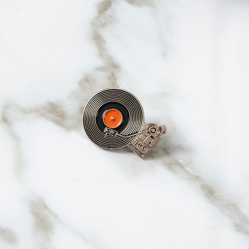 Ghim Cài Áo Kim Loại Tráng Men Hình Đĩa Hát Đĩa Hát Đĩa Nhỏ Gọn Sáng Tạo Thích Hợp Làm Quà Tặng Cho Cặp Đôi Nam Nữ