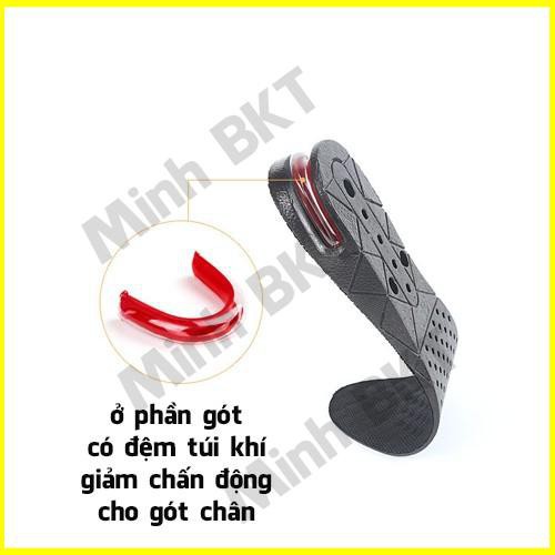 Miếng Lót Giày Tăng Chiều Cao Tùy Chỉnh 3.1cm/4.9cm/6.7cm/8.5cm Nam Nữ Dành Cho Giày Độn Đế Minh BKT