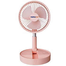 Quạt sạc điện gấp gọn Nanoco NFF1617 với 4 chế độ gió