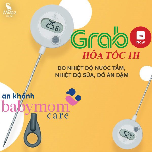 Nhiệt kế điện tử đo sữa Moaz bébé mb020