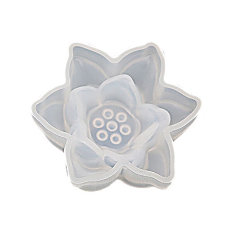 Khuôn Nhựa Làm Trang Sức Hình Hoa Sen 3d