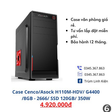 Bộ Case máy tính văn phòng giá chỉ từ 3tr. Cây lắp cài đặt theo yêu cầu. | BigBuy360 - bigbuy360.vn