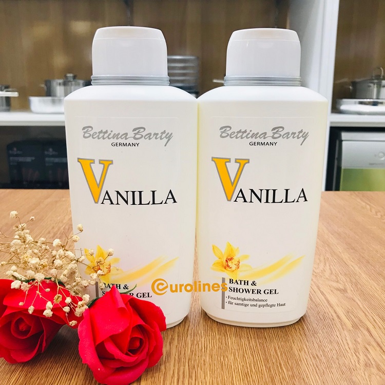 Sữa tắm Vanilla Bettina 500ml [Made in Germany - Hương thơm nhẹ nhàng]