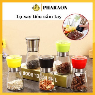 Lọ xay hạt tiêu cầm tay siêu nhanh bằng thủy tinh - PHARAON