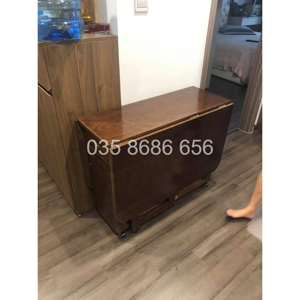 BÀN ĂN THÔNG MINH GỖ SỒI TỰ NHIÊN +4 ghế