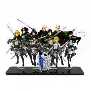 Shingeki no Kyojin Attack on Titan Mikasa Eren Armin Levi Erwin Hange acrylic stand figure toy