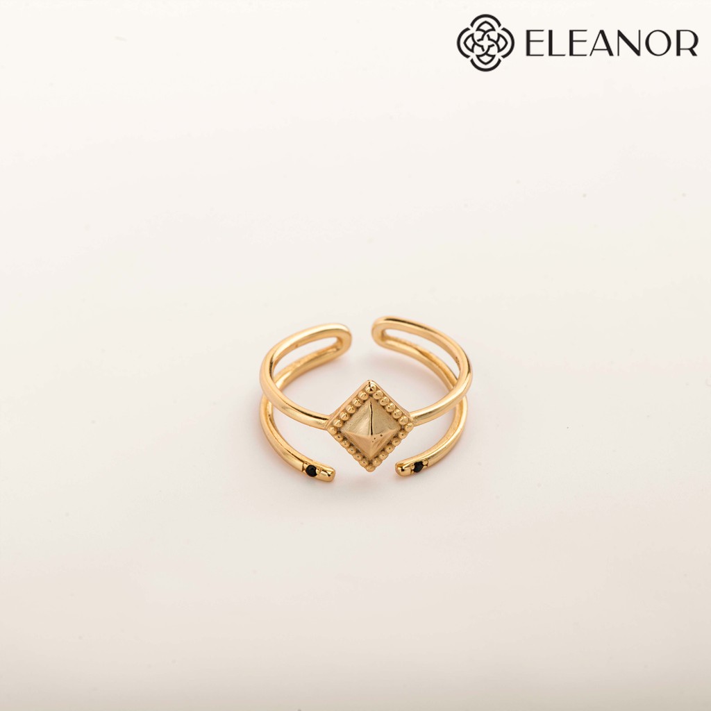 Nhẫn Eleanor Mạ Vàng Hình Học Cổ Điển - SP001375