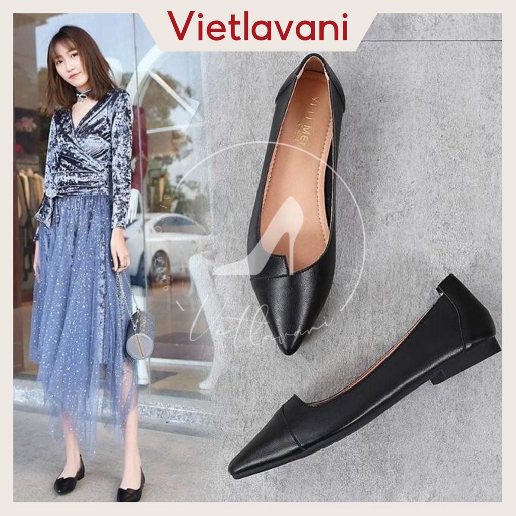 Giày bệt nữ DA MỀM cao 3 cm B2