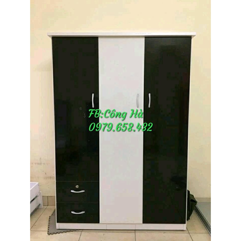 Tủ Nhựa Đài Loan 3 cánh 2 ngăn kéo - Bàn Học Nhựa Đài Loan cho trẻ