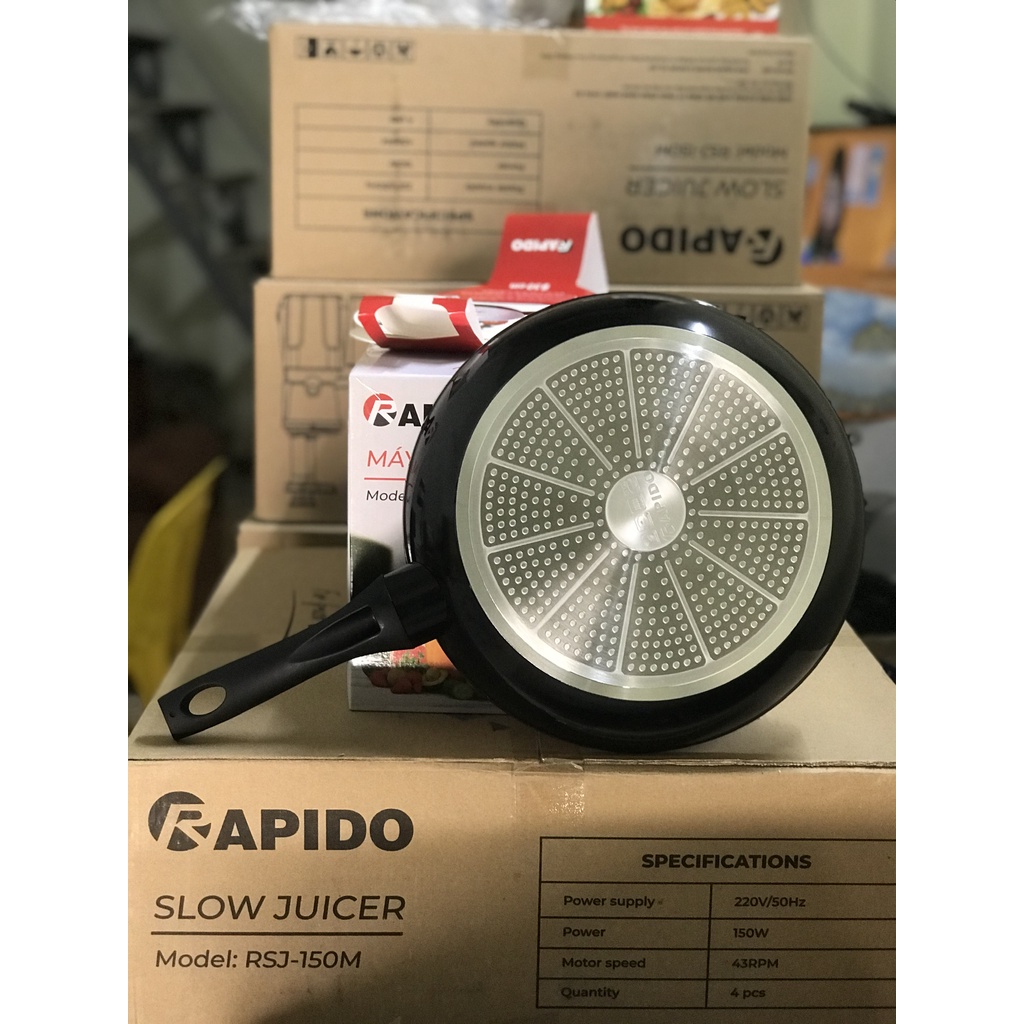 Chảo Từ Men Gốm Rapido Chuyên Xào