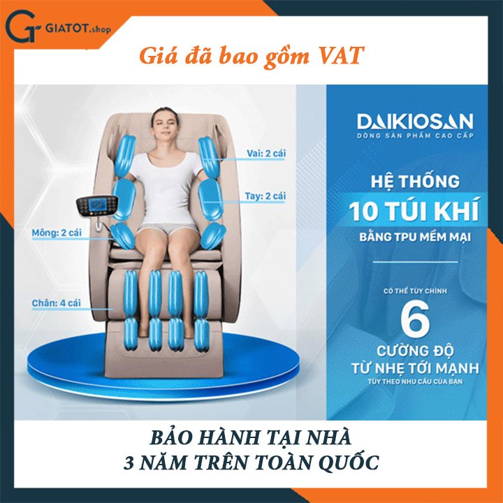 Ghế Massage cao cấp hàng chính hãng Daikiosan DKGM-00001