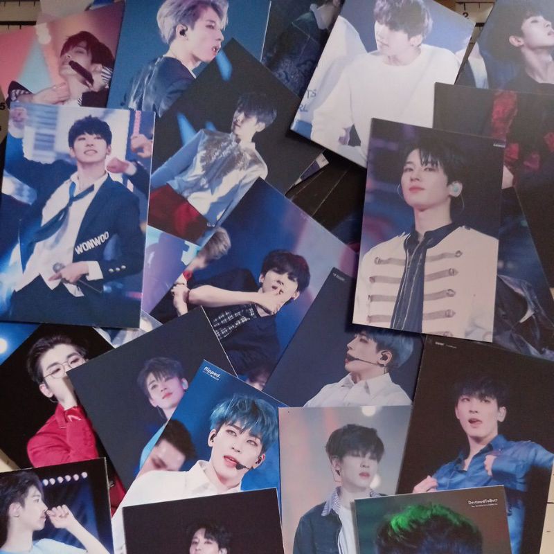 Lomo card 54 ảnh thành viên SEVENTEEN WONWOO bộ ảnh Stage #cool