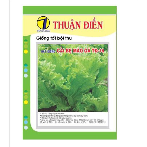 HẠT GIỐNG CẢI BẸ MÀO GÀ