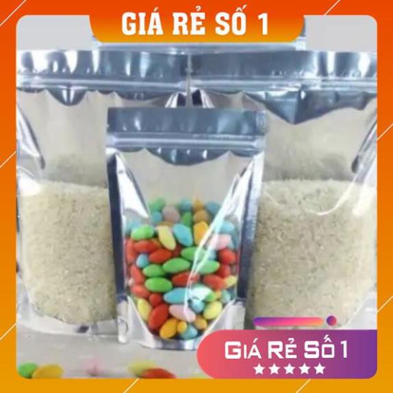 SIÊU RẺ [ ĐỔ BUÔN GIÁ SỈ] 1kg túi zip bạc 1 mặt trong 1 mặt bạc- đáy đứng hàng loại 1