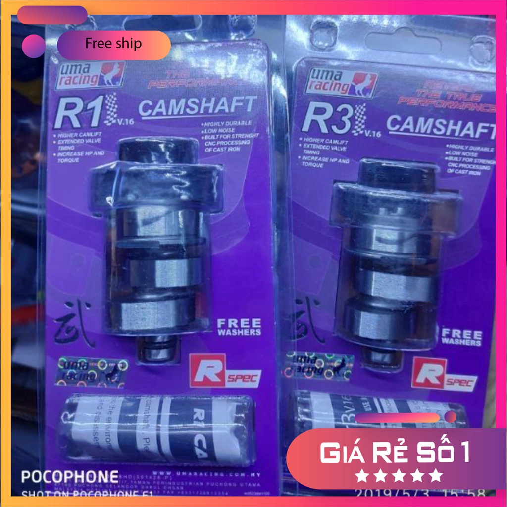 Cam Uma S1-R1-R3 CHÍNH HÃNG