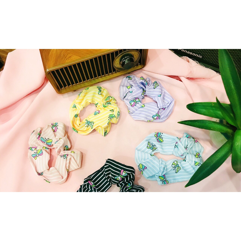 Dây buộc tóc nhiều màu dây cột tóc scrunchies hoa quả dễ thương phong cách hàn quốc _ KhỏeSport365