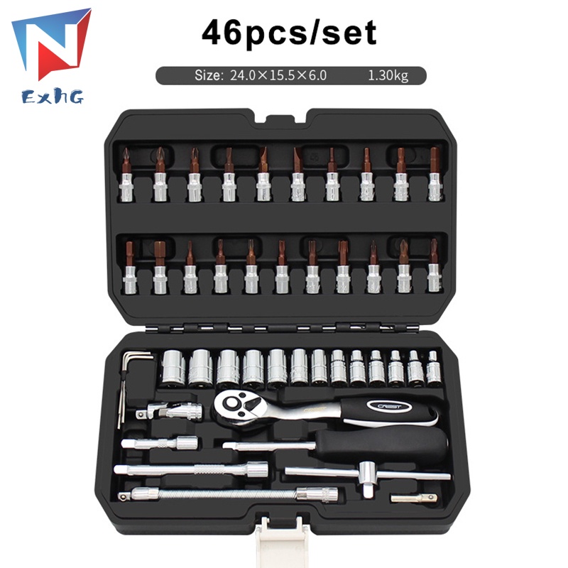 Bộ 46/53 Dụng Cụ Sửa Chữa Xe Hơi Chuyên Nghiệp Đa Năng
