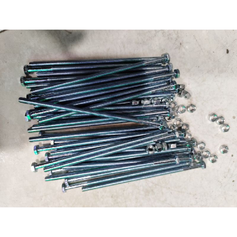 combo 10 bộ bulong+tán đầu lục giác M6