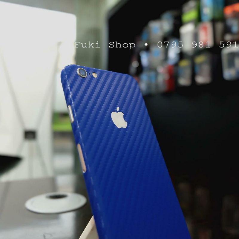 [IPHONE]Tấm Dán Skin FULL Sợi Carbon <MÀU> iPhone 5 6 7 8 6plus 7plus 8plus X XS XR XSMAX 11 PRO MAX