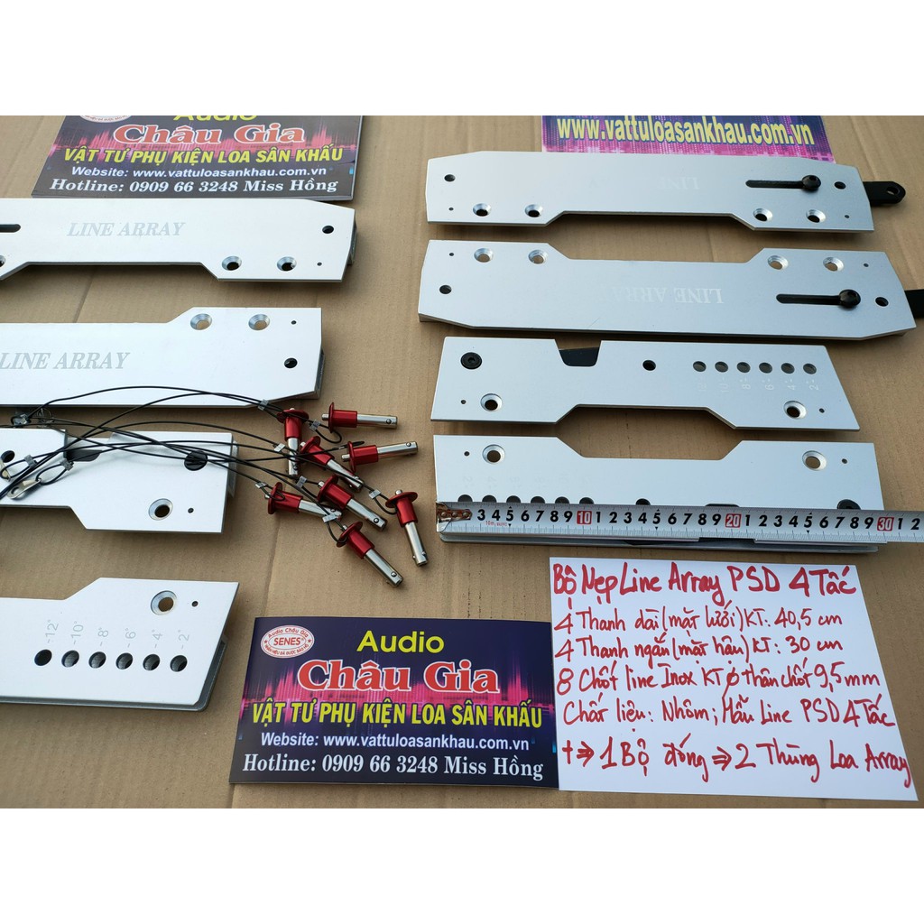 Nẹp loa array, line array 4T 1 bộ Audio Chau Gia - 4T mẫu PSD