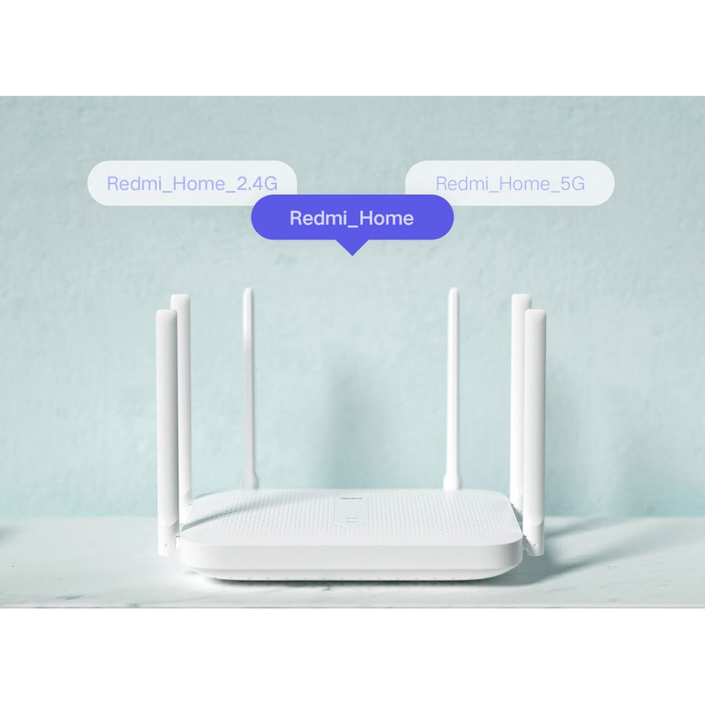 Bộ phát Wifi Router Redmi AC2100 ( 6 anten ) TRẮNG