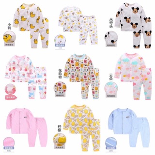 Bộ cotton giấy dài tay xuất hàn cho bé