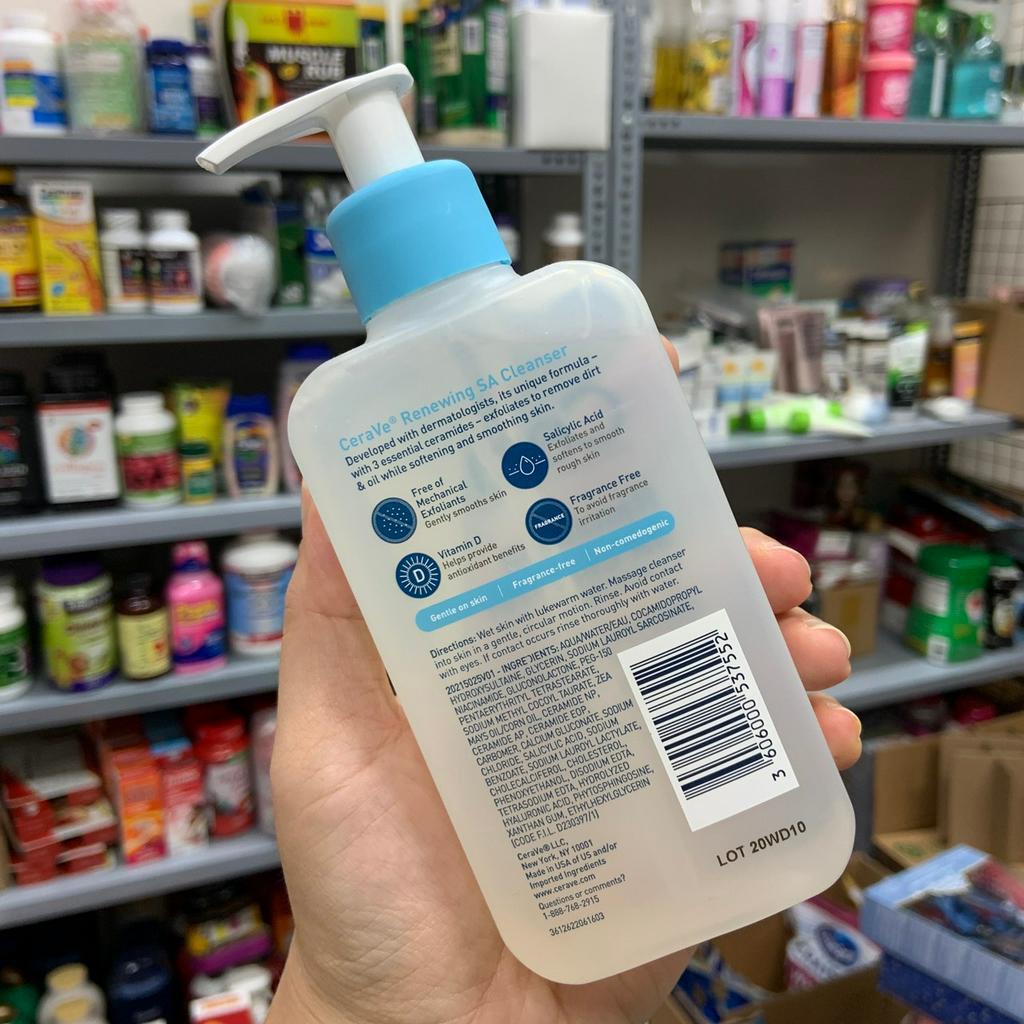 Sữa rửa mặt dành cho da thường Cerave Renewing SA Cleanser - EDS Hàng Mỹ