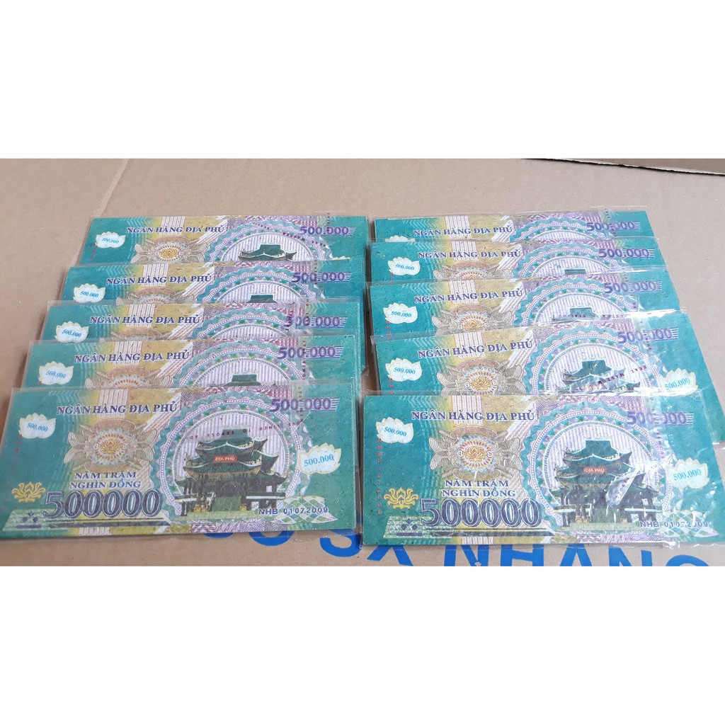 Tiền Việt Nam Vàng Mã Giấy Cao Cấp Đồ Thờ Cúng Thiên Lộc - Bó 10 Xấp